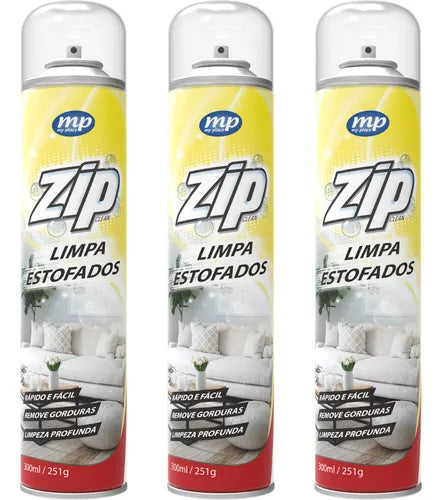 Limpa Estofado Zip Remove Mancha, Sujeira e Gordura - COMPRE 1 LEVE 3